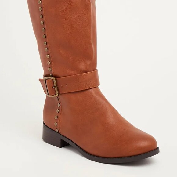 Shoes - Torrid tan stud riding boots